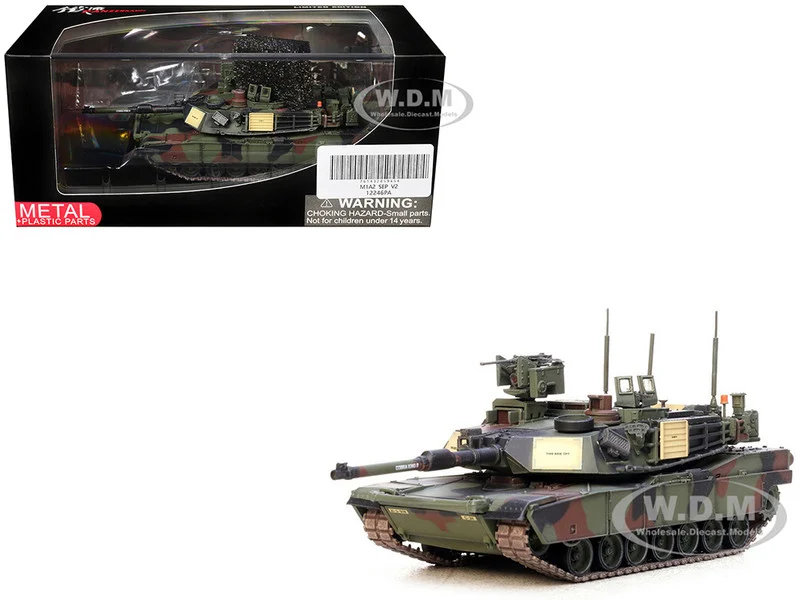 General Dynamics M1A2 SEP V2 Abrams Tank "2nd Battalion, 9th Infantry Regiment, 2nd Infantry Division, South Korea" United States Army 1/72 Diecast Model by Panzerkampf - Military Models