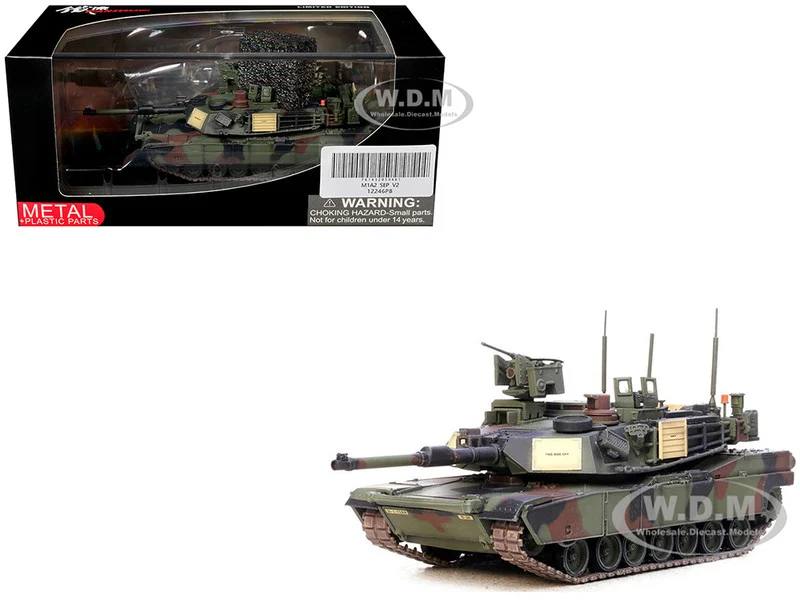 General Dynamics M1A2 SEP V2 Abrams Tank "1st Battalion, 72nd Armor Regiment, 2nd Infantry Division, South Korea" United States Army 1/72 Diecast Model by Panzerkampf - Military Models