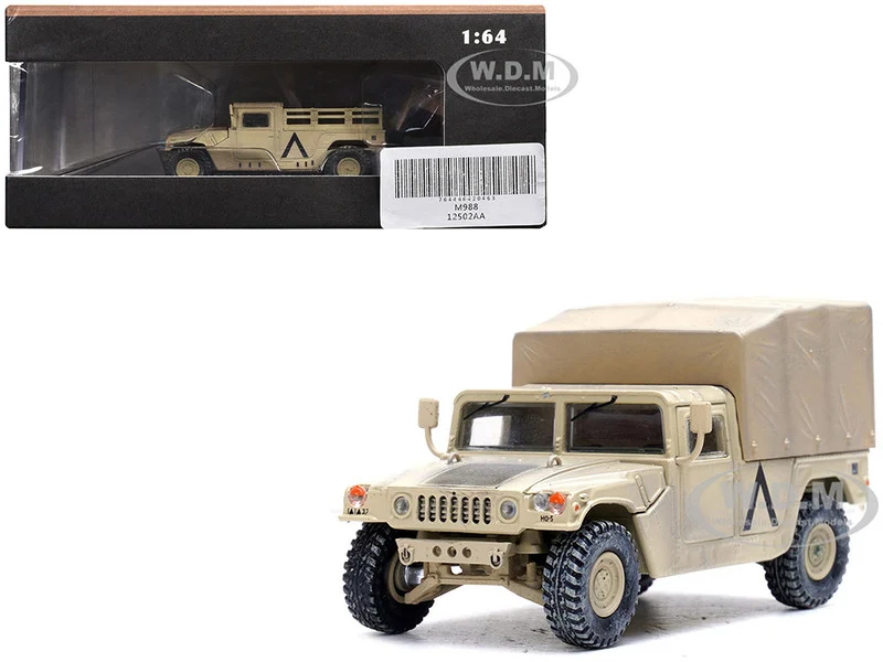 M998 HMMWV "1st Battalion, 37th Armored Regiment, 3rd Combat Brigade, 1st Armored Division, Gulf War, Iraq" (1991) United States Army "Military Miniature" Series 1/64 Diecast Model by Panzerkampf - Military Models