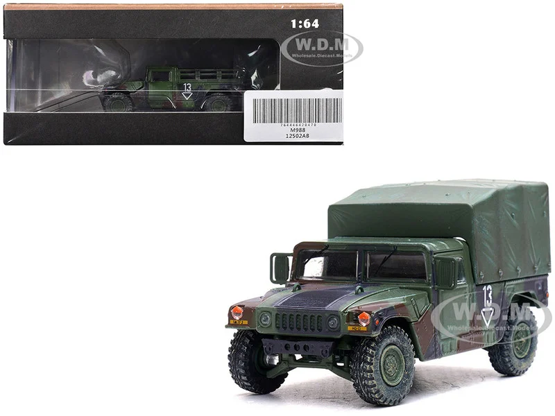 M998 HMMWV "2nd Battalion, 3rd Field Artillery Regiment, 1st Armored Division, Stationed in Germany" (1999) United States Army "Military Miniature" Series 1/64 Diecast Model by Panzerkampf - Military Models