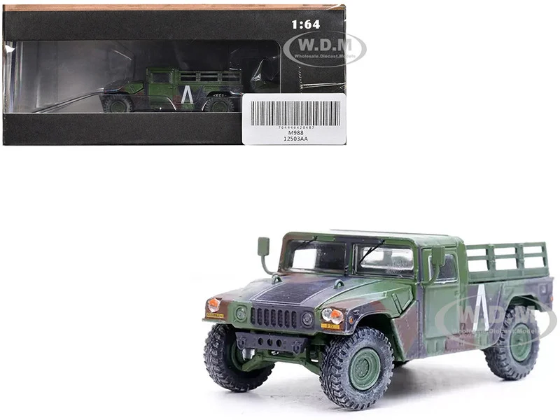 M998 HMMWV "8th Battalion, 4th Air Defense Regiment, 101st Airborne Division, Gulf War" (1991) United States Army "Military Miniature" Series 1/64 Diecast Model by Panzerkampf - Military Models