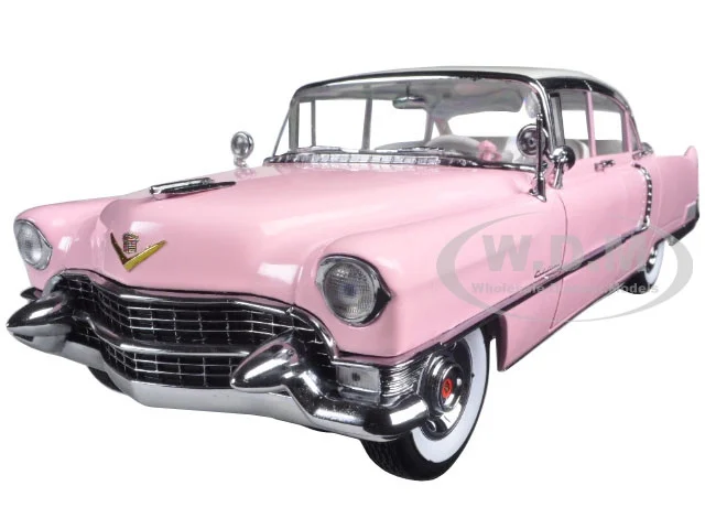1955 Pink Cadillac Fleetwood Series 60 Special "Elvis Presley" 1/18 Diecast Model Car by Greenlight - Cadillac Models