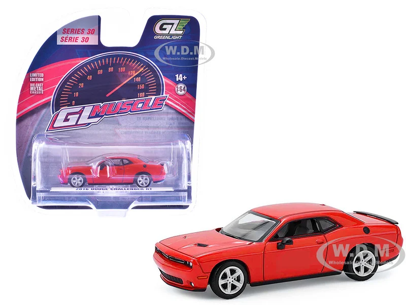 2016 Dodge Challenger RT Torred "GreenLight Muscle" Series 30 1/64 Diecast Model Car by Greenlight - Dodge Models