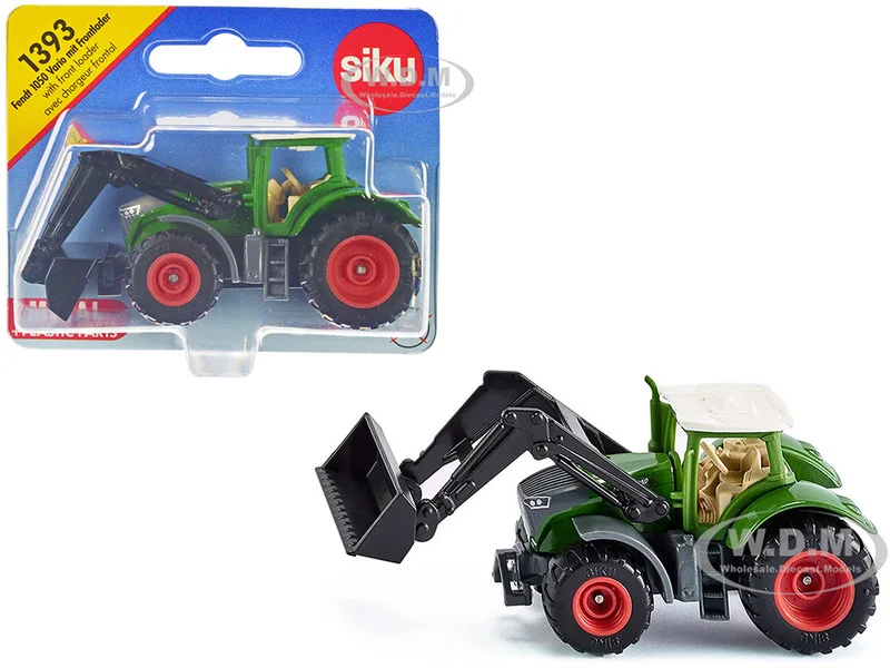 Fendt 1050 Vario Tractor with Front Loader Green with White Top Diecast Model by Siku - Tractors & Farm Models
