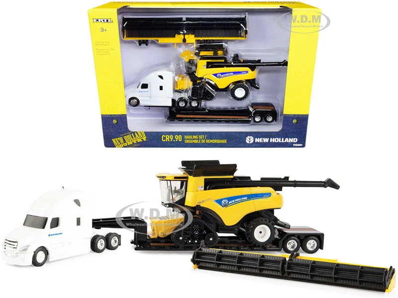 New Holland Hauling Set of 4 pieces 1/64 Diecast Models by ERTL TOMY - 1/64 Scale Sets