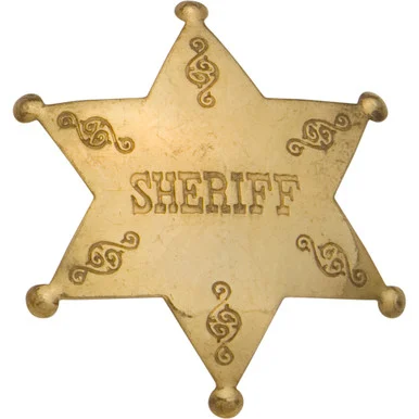 Old West Brass Sheriff's Badge - Collector's Armoury, Ltd
