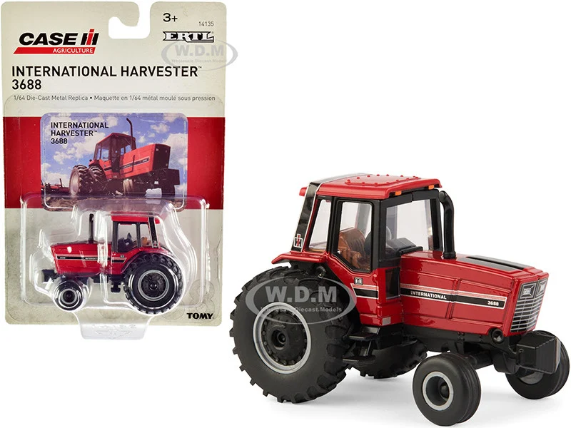 IH International Harvester 3688 Tractor Red "Case IH Agriculture" 1/64 Diecast Model by ERTL TOMY - Case Tractors Models