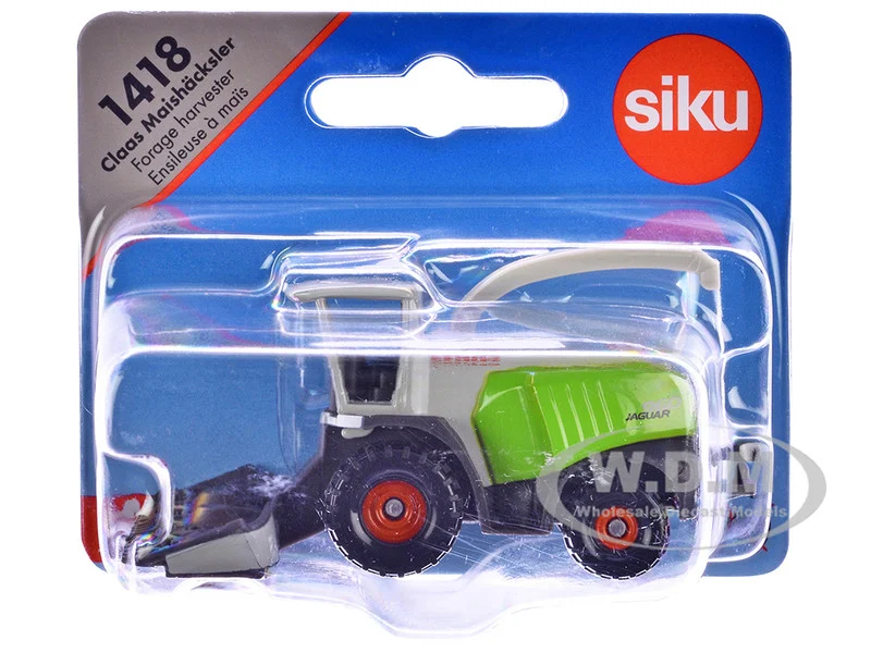Claas 960 Jaguar Forage Harvester Green and Gray Diecast Model by Siku - Tractors & Farm Models