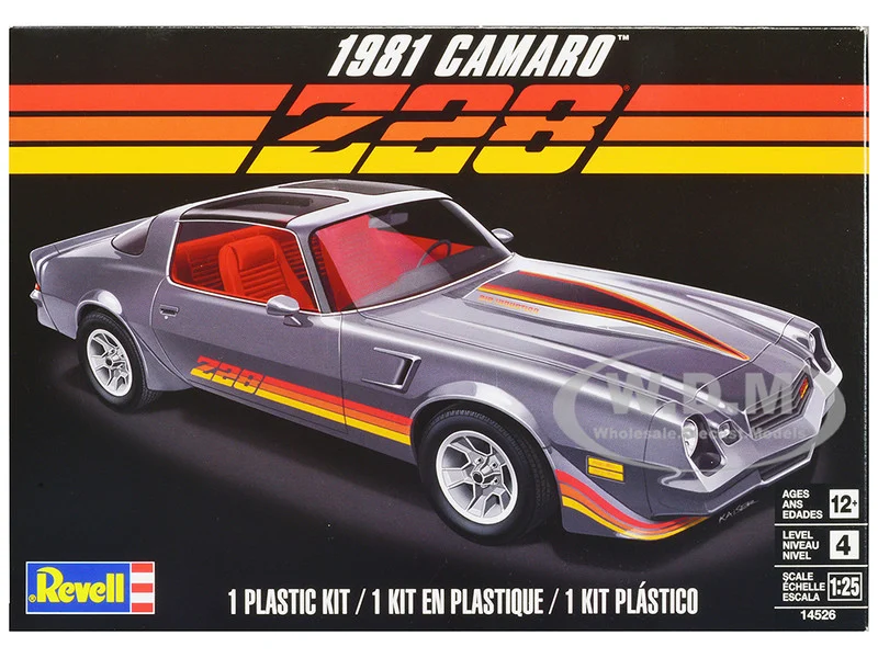 Level 4 Model Kit 1981 Chevrolet Camaro Z/28 1/25 Scale Model by Revell - Chevrolet Models
