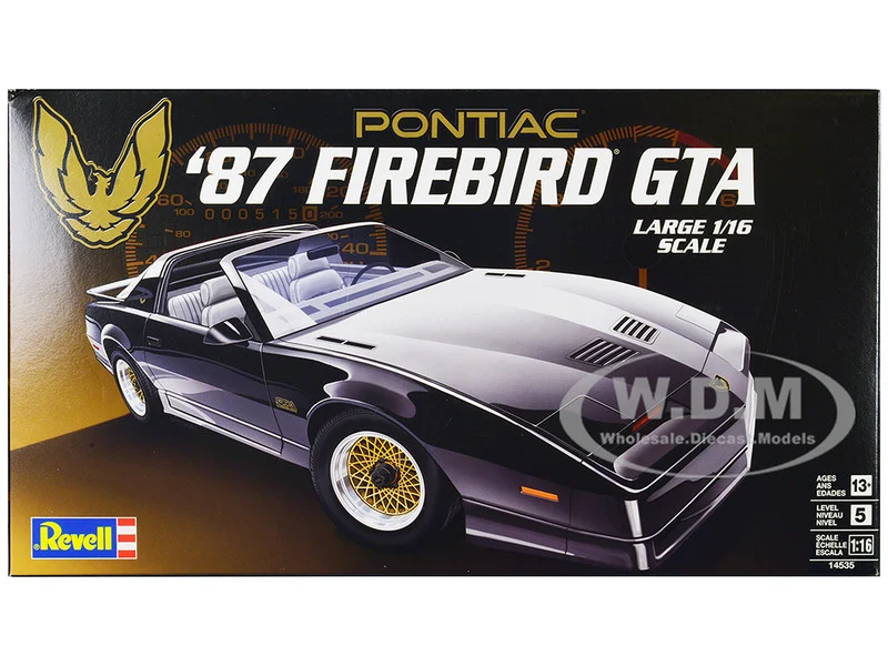 Level 5 Model Kit 1987 Pontiac Firebird GTA 1/16 Scale Model by Revell - Pontiac Models