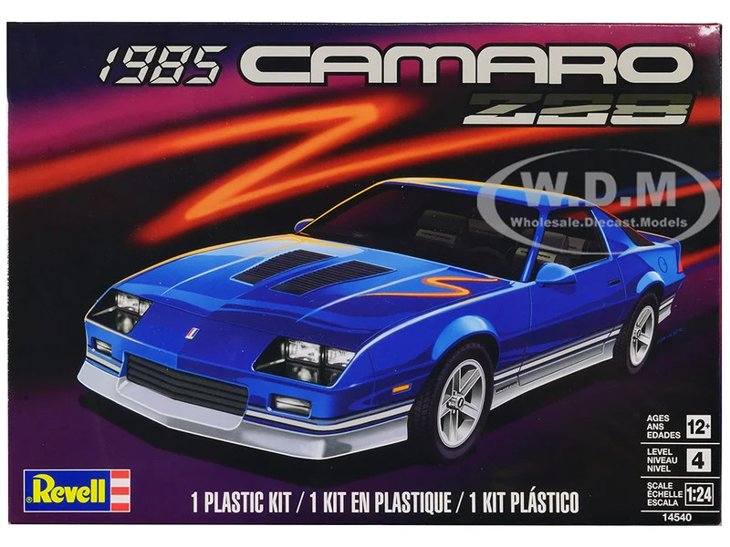 Level 4 Model Kit 1985 Chevrolet Camaro Z/28 1/24 Scale Model by Revell - Chevrolet Models