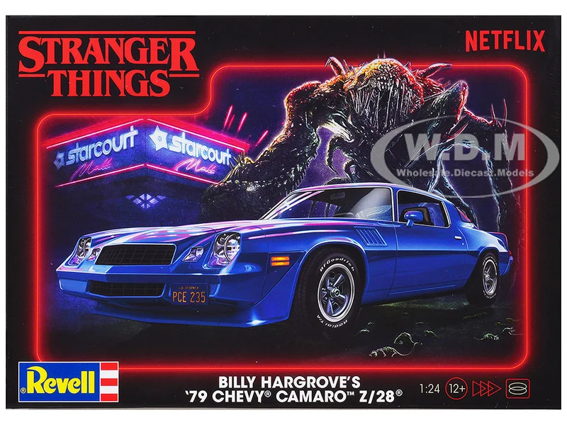 Level 4 Model Kit Billy Hargrove’s 1979 Chevrolet Camaro Z/28 "Stranger Things" (2016-Current) TV Series 1/24 Scale Model by Revell