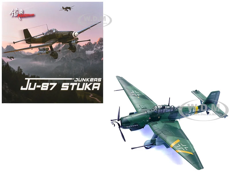 Junkers Ju 87G2 Stuka Bomber Aircraft "10.(Pz)/SG 2 Immelmann, Oberst Hans-Ulrich Rudel, Slovakia" (1944) German Luftwaffe "Wing" Series 1/72 Diecast Model by Panzerkampf