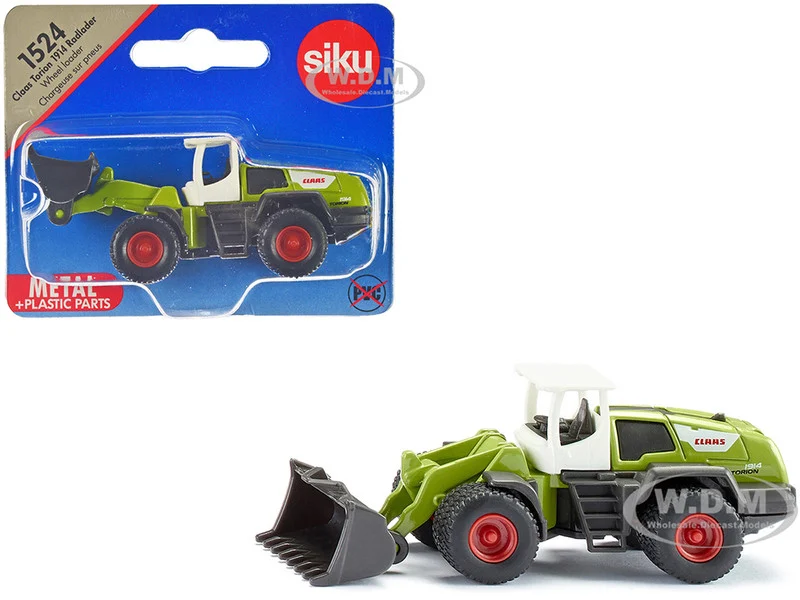 Claas Torion 1914 Wheel Loader Green with White Top Diecast Model by Siku - Tractors & Farm Models