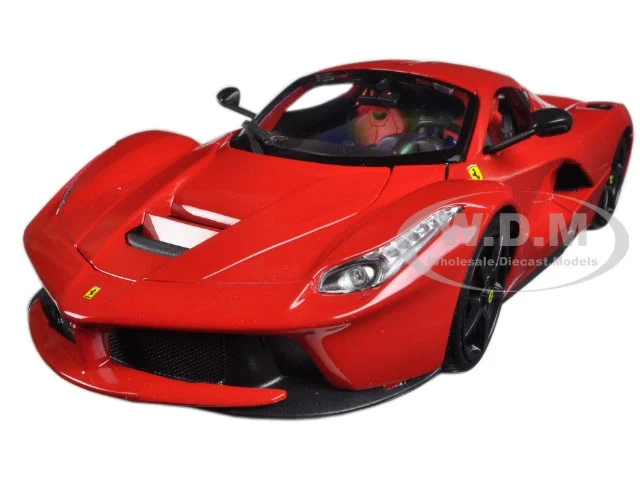 Ferrari LaFerrari F70 Red with Black Wheels 1/18 Diecast Model Car by Bburago - Ferrari Models