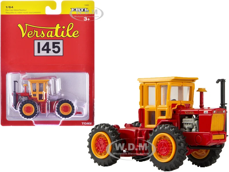 Versatile 145 Tractor Red with Yellow Cabin 1/64 Diecast Model by ERTL TOMY - Tractors & Farm Models