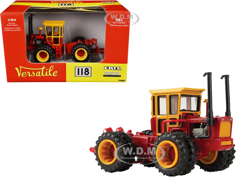 Versatile 118 Tractor Red with Yellow Cabin "Prestige Collection" 1/64 Diecast Model by ERTL TOMY - Tractors & Farm Models