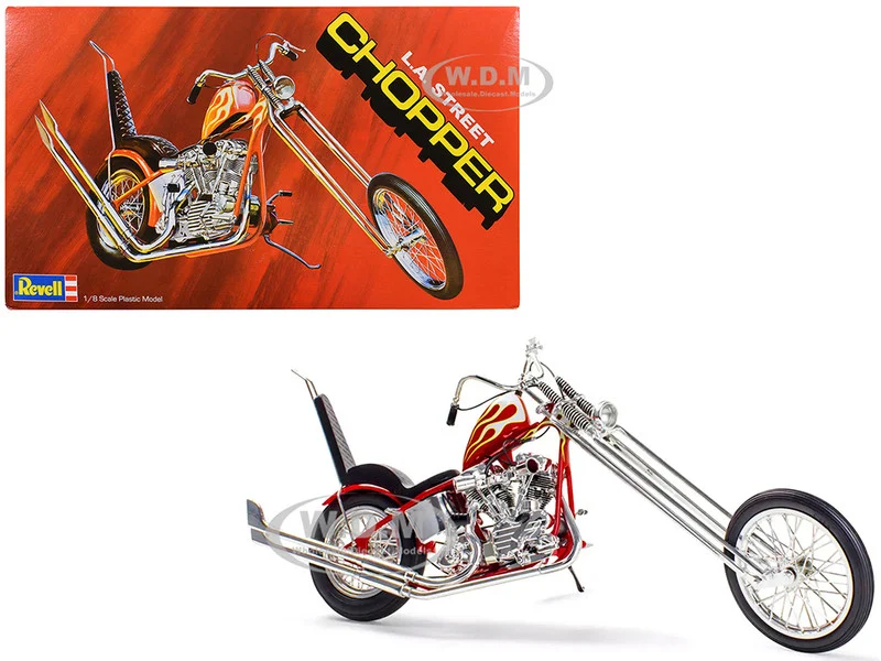 Level 5 Model Kit LA Street Chopper Motorcycle 1/8 Scale Model by Revell - Model Kits (To Built)