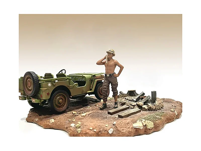 "4X4 Mechanic" Figure 1 for 1/18 Scale Models by American Diorama - Accessories