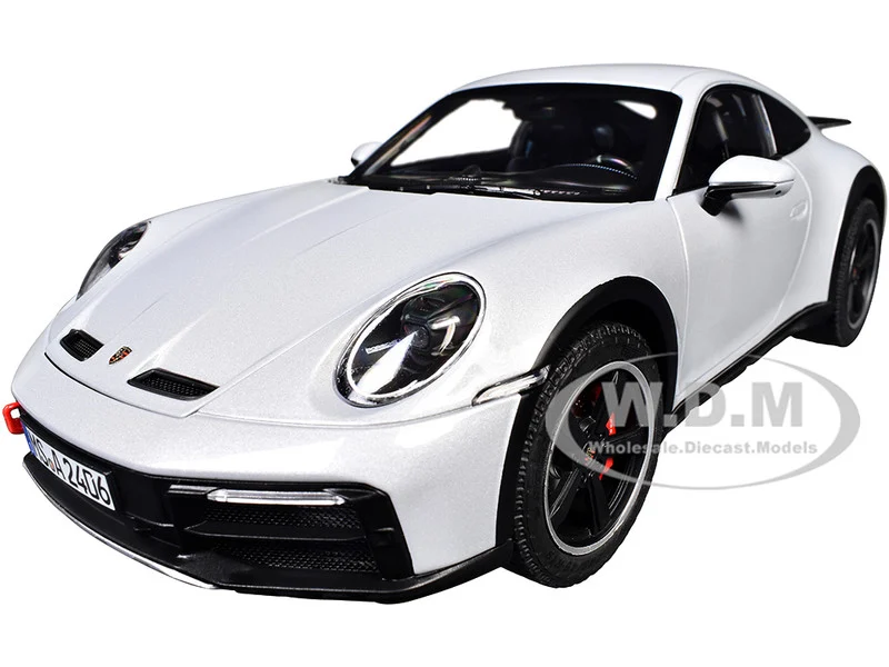 2023 Porsche 911 Dakar Ice Gray Metallic 1/18 Diecast Model Car by Norev - Porsche Models