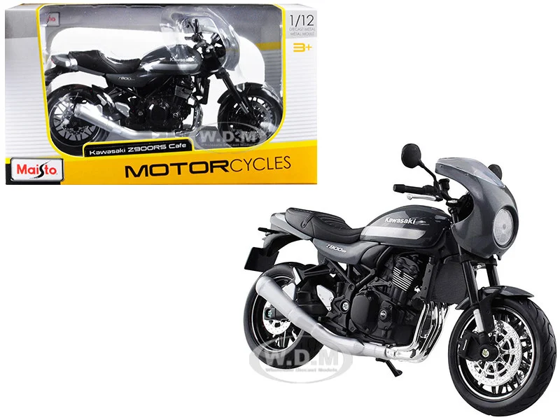 Kawasaki Z900RS Cafe Gray 1/12 Diecast Motorcycle Model by Maisto - Kawasaki Motorcycles