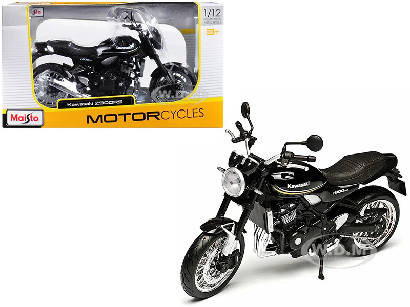 Kawasaki Z900RS Black 1/12 Diecast Motorcycle Model by Maisto - Kawasaki Motorcycles