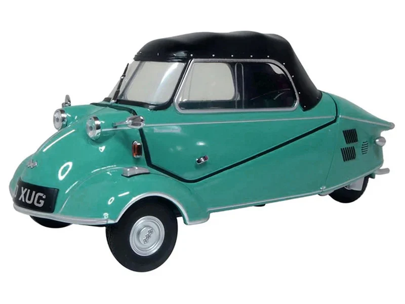 Messerschmitt KR200 Bubble Car Turkish Green with Black Top 1/18 Scale Diecast Model Car by Oxford Diecast - Messerschmitt Models