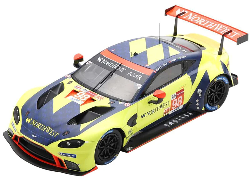 Aston Martin Vantage AMR #98 Marcos Gomes - Paul Dalla Lana - Nicki Thiim "Aston Martin Racing" LMGTE Am Class 24 Hours of Le Mans (2021) 1/18 Model Car by Spark