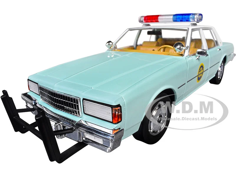 1987 Chevrolet Caprice 9C1 "US Border Patrol" Light Green with White Top "Artisan Collection" 1/18 Diecast Model Car by Greenlight - Chevrolet Models