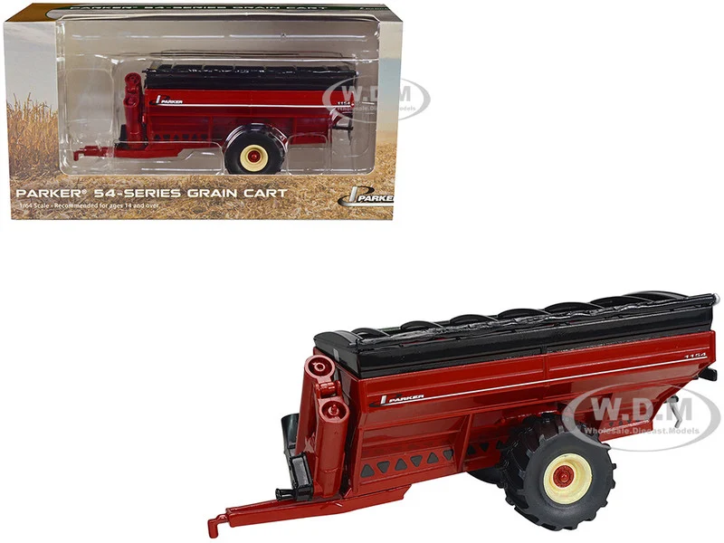 Parker 1154 Grain Cart with Flotation Tires Red 1/64 Diecast Model by SpecCast - Tractors & Farm Models