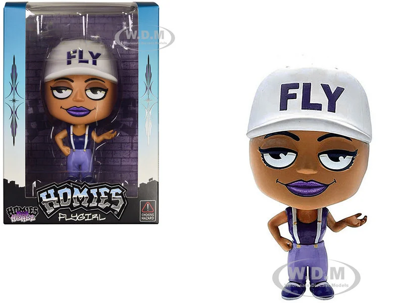 Flygirl 4.5" Figure "Homies Big Headz" Series 3 Model by Homies - Accessories