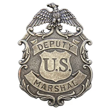 Deputy U.S. Marshal Badge Silver Finish - Denix