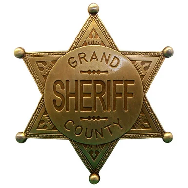 Grand Co. Sheriff Badge Brass Finish - Denix