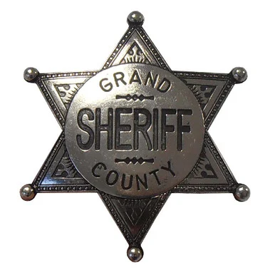 Grand Co. Sheriff Badge Silver Finish - Denix