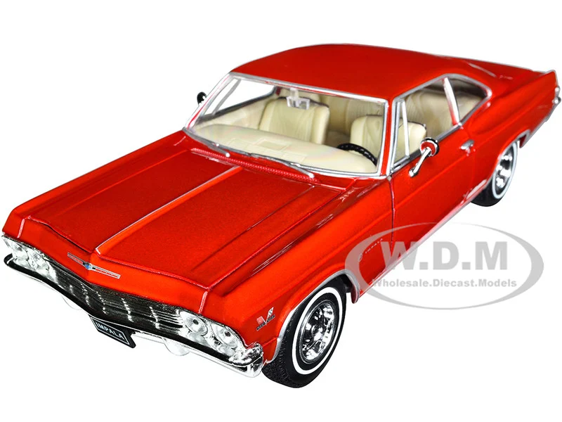 1965 Chevrolet Impala SS 396 Red Metallic "NEX Models" 1/24 Diecast Model Car by Welly - Chevrolet Models