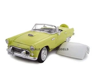 1956 Ford Thunderbird Yellow 1/24 Diecast Model Car by Unique Replicas - Ford Models