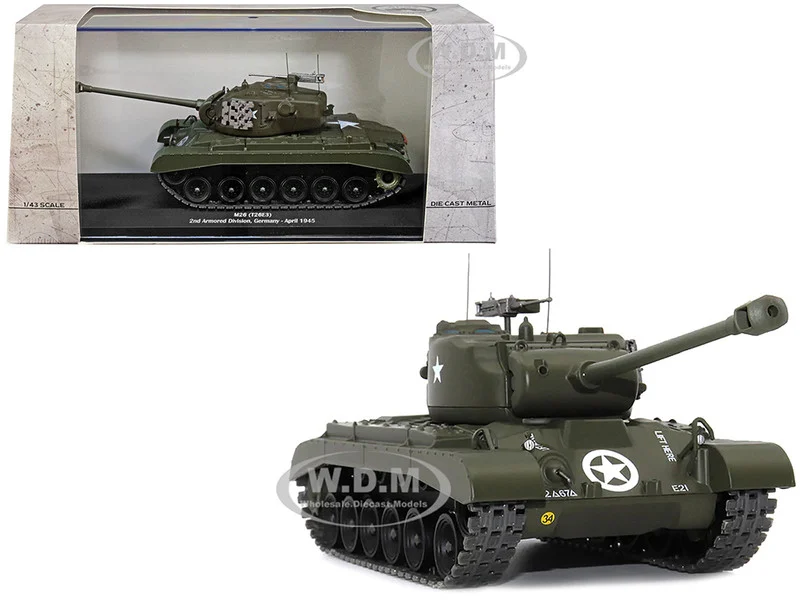 M26 (T26E3) Tank "U.S.A. 2nd Armored Division, Germany, April 1945" 1/43 Diecast Model by AFVs of WWII - Military Models