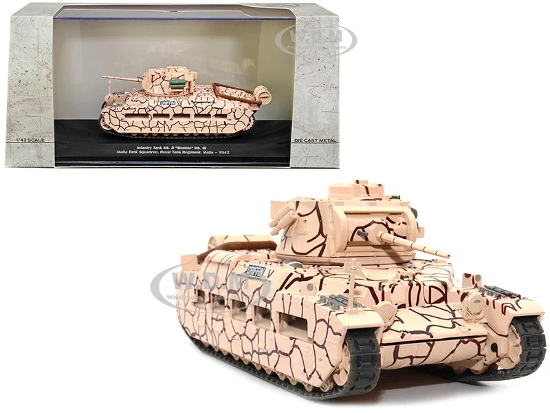 Infantry Tank Mk. II "Matilda" Mk. III "Griffin" "Malta Tank Squadron, Royal Tank Regiment, Malta, 1942" 1/43 Diecast Model by AFVs of WWII - Military Models