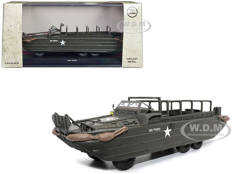 GMC DUKW Amphibious Vehicle Olive Drab "United States Army" 1/43 Diecast Model by Militaria Die Cast - GMC Models