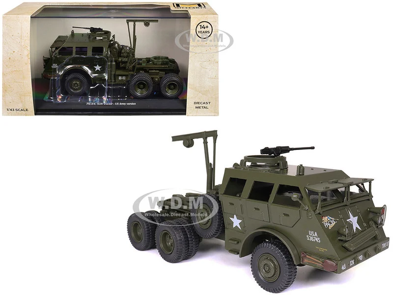 Pacific M26 Tractor Olive Drab "United States Army" 1/43 Diecast Model by Militaria Die Cast - Military Models