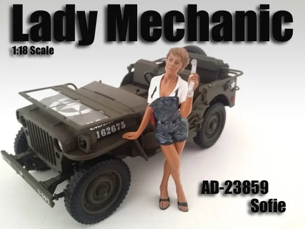 Lady Mechanic Sofie Figure For 1:18 Scale Models by American Diorama - Accessories