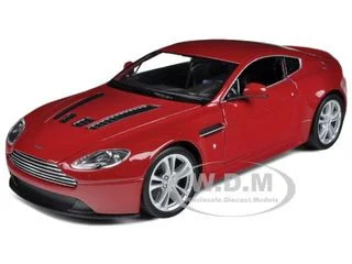 2010 Aston Martin V12 Vantage Red 1/24 Diecast Model Car by Welly - Aston Martin Models