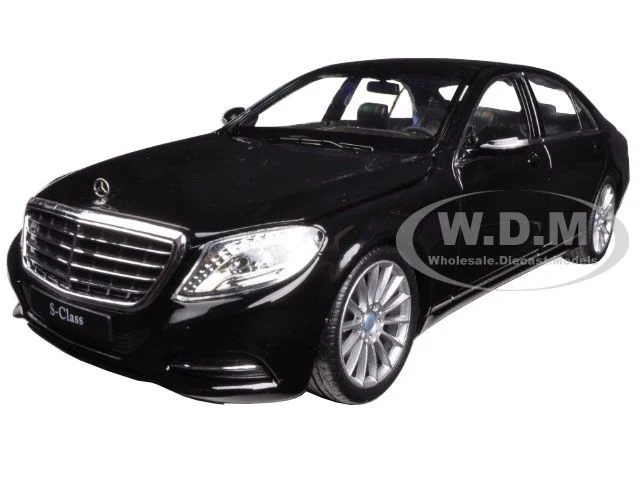 Mercedes Benz S Class with Sunroof Black "NEX Models" 1/24 Diecast Model Car by Welly - Mercedes Models