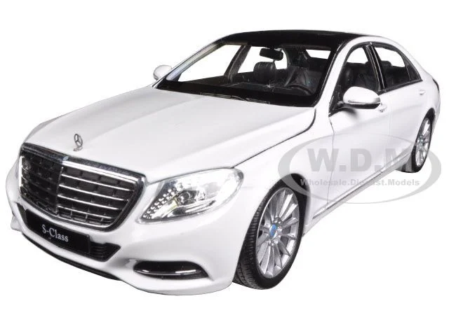 Mercedes Benz S Class with Sunroof White "NEX Models" 1/24 Diecast Model Car by Welly - Mercedes Models