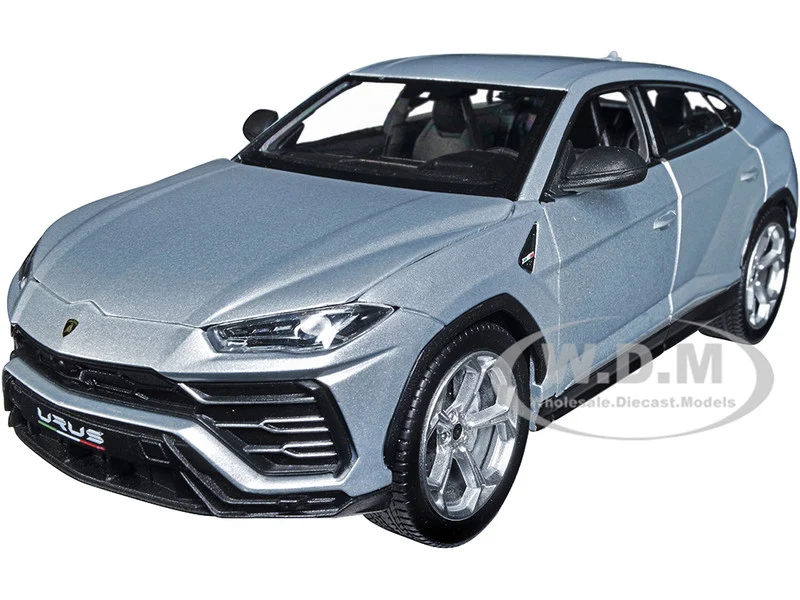 Lamborghini Urus Gray Metallic "NEX Models" 1/24 Diecast Model Car by Welly - Lamborghini Models