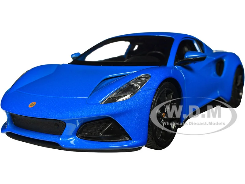 Lotus Emira Blue Metallic "NEX Models" Series 1/24 Diecast Model Car by Welly - Lotus Models