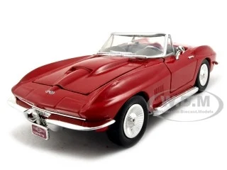1967 Chevrolet Corvette Convertible Red 1/24 Diecast Model Car by Motormax - Chevrolet Models