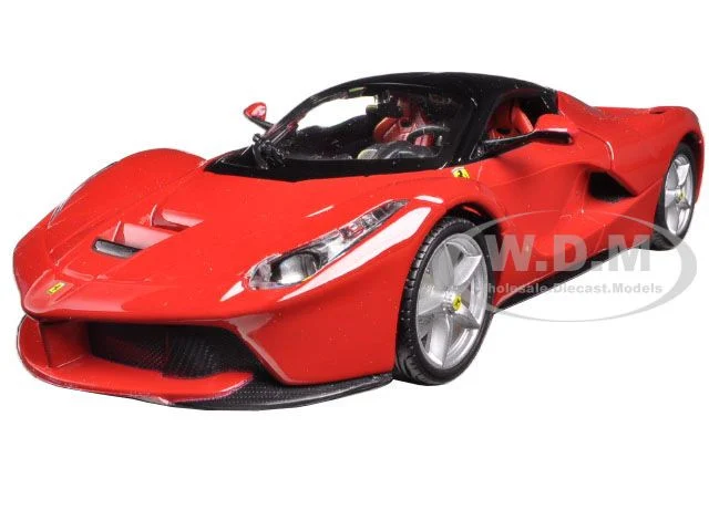 Ferrari LaFerrari F70 Red with Black Top 1/24 Diecast Model Car by Bburago - Ferrari Models