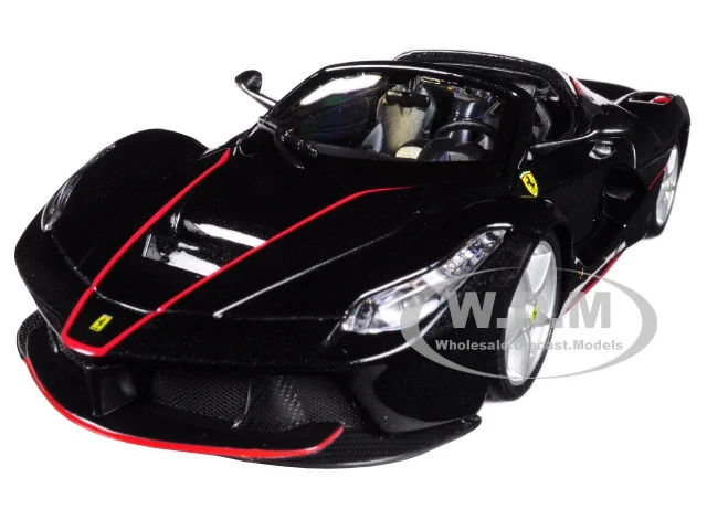 Ferrari LaFerrari F70 Aperta Black 1/24 Diecast Model Car by Bburago - Ferrari Models