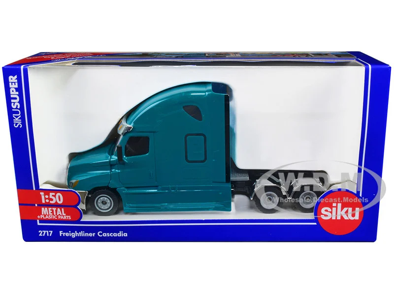Freightliner Cascadia Tractor Truck Teal 1/50 Diecast Model by Siku - Freightliner Models
